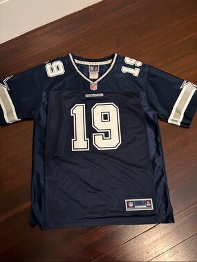 Amari Cooper cowboys NFL Navy Blue Patch Logo Athletic Jersey